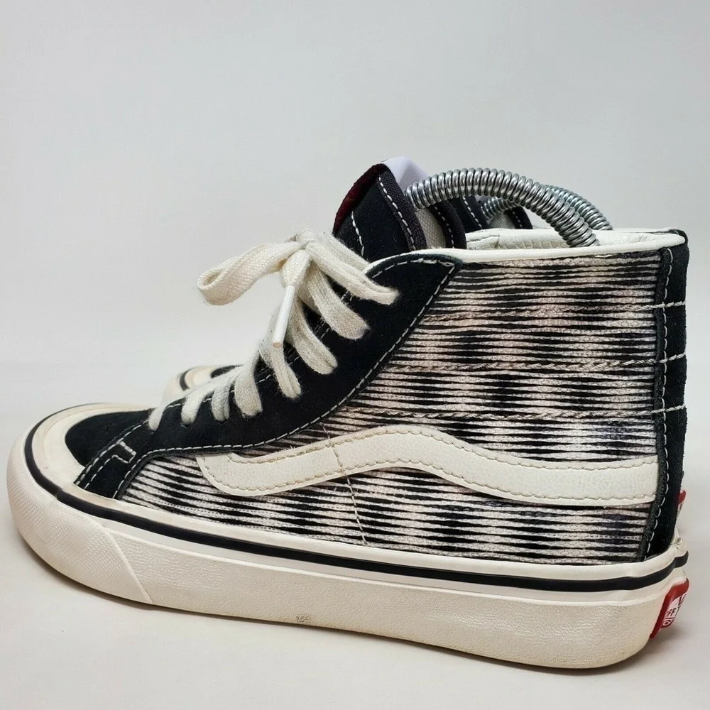 Vans SK8 HI Blur Canvas Lace Up High Top Skate Shoes Men 4 Women 5.5